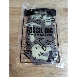 Arbys smithsonian fossil dig GLOW IN THE DARK kids meal toy sealed 1 toy